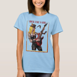 Camiseta Girl Power Rock – Rock Like a Girl