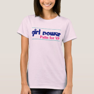 Camiseta Girl Power - Sarah Palin para VP