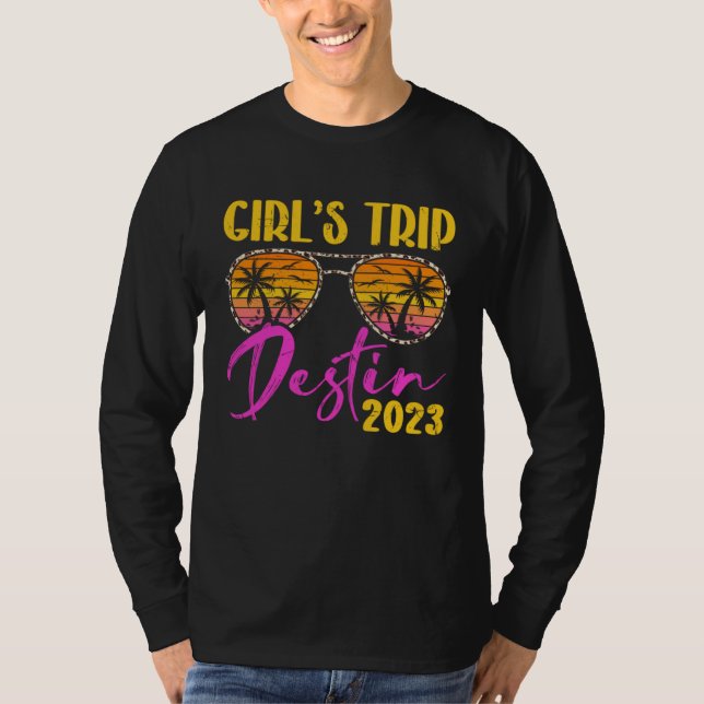 Camiseta Girl s Trip Destin Florida 2023 Matching Bachelore (Frente)