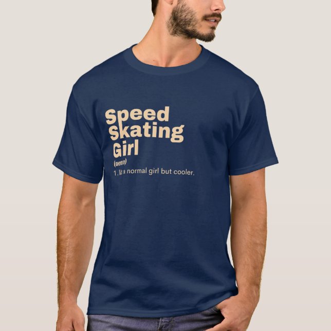 Camiseta  Girl - Speed Skating (Frente)
