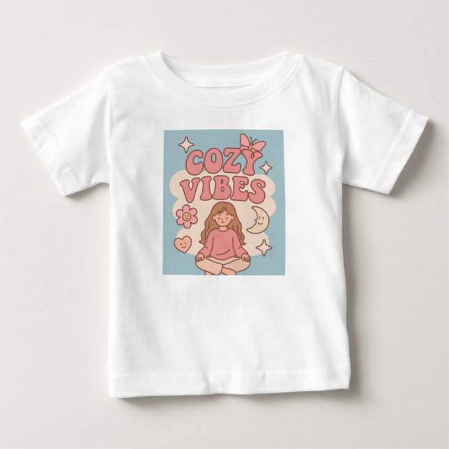 camiseta girl vibrações aconchegantes (Frente)