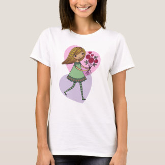 Camiseta Girl With Flowers