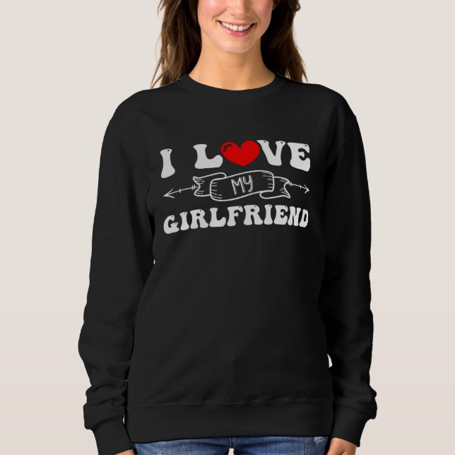 Camiseta Girlfriend  Couples Marriage Heart Sweet Cute (Frente)