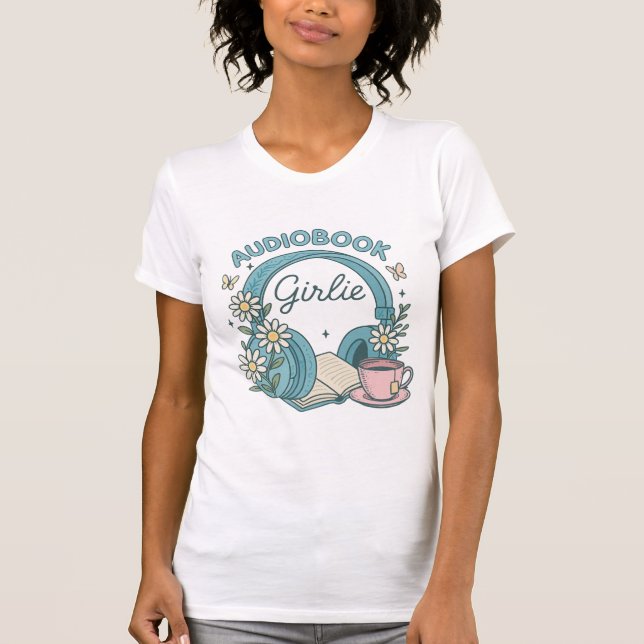 camiseta girlie de áudio (Frente)