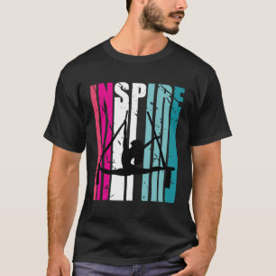 Camiseta Girls Aerialist Inspire Coach Retro Air Yoga Cute