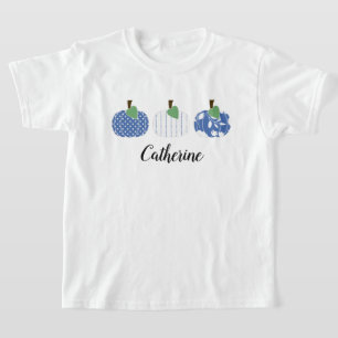 Camiseta Girls Blue Pumpkin Trio
