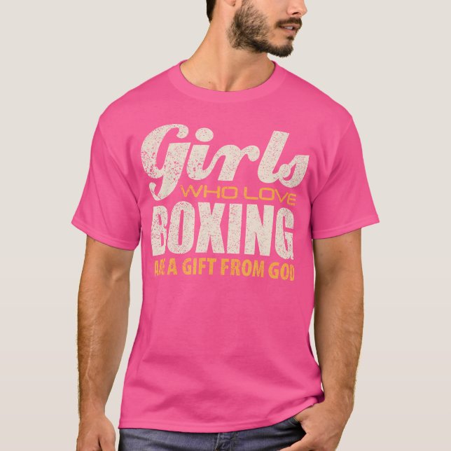 Camiseta Girls Boxing Cote Novelty Boxer Gift (Frente)
