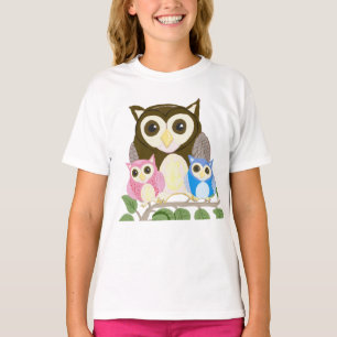 Camiseta Girls Colorful Owl