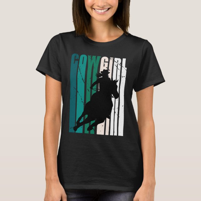 Camiseta Girls Cowgirl Nice Color Country Grandaughter Gree (Frente)