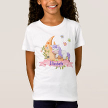Girls Cute Unicorn Flores Personalizadas Kids
