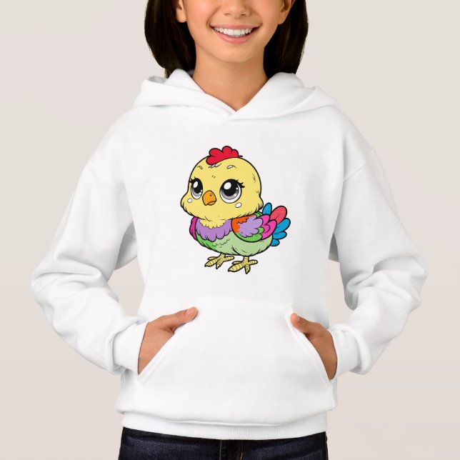 Camiseta Girls' Fashion chicken | Cute & Fun Design  (Frente)
