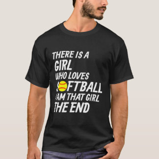 Camiseta Girls Fastpitch Player Engraçado Softball