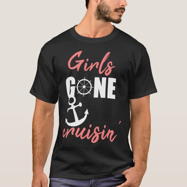 Camiseta Girls gone cruisin' for vacation cruise (Frente)
