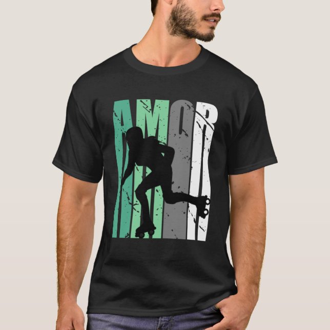 Camiseta Girls Green Distress Amor Team Girl Inspir (Frente)