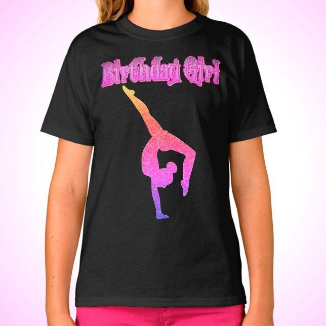 Camiseta Girls Gymnastics Birthday Girl T Shirt (Criador carregado)