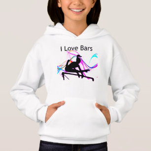 Camiseta Girls Gymnastics I Love Bares Gymnast Hoodie