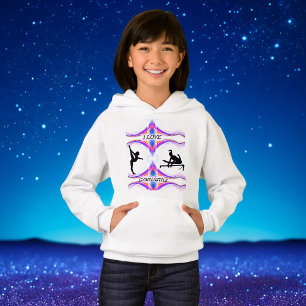 Camiseta Girls Gymnastics "I Love Gymnastics" Hoodie