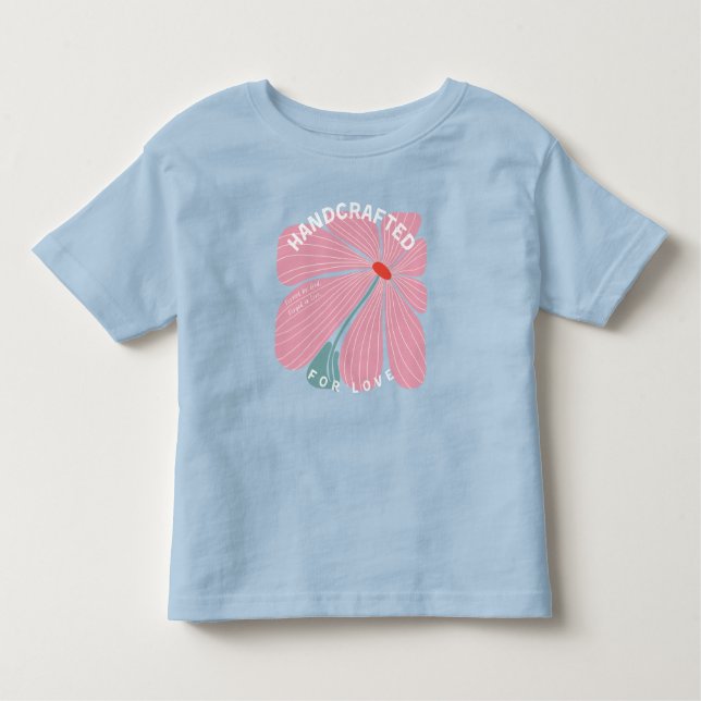 Camiseta Girls' Handcrafted For Love (Frente)