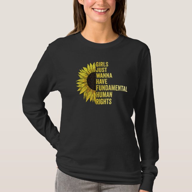 Camiseta Girls Just Want To Have Fundamental Rights Women E (Frente)