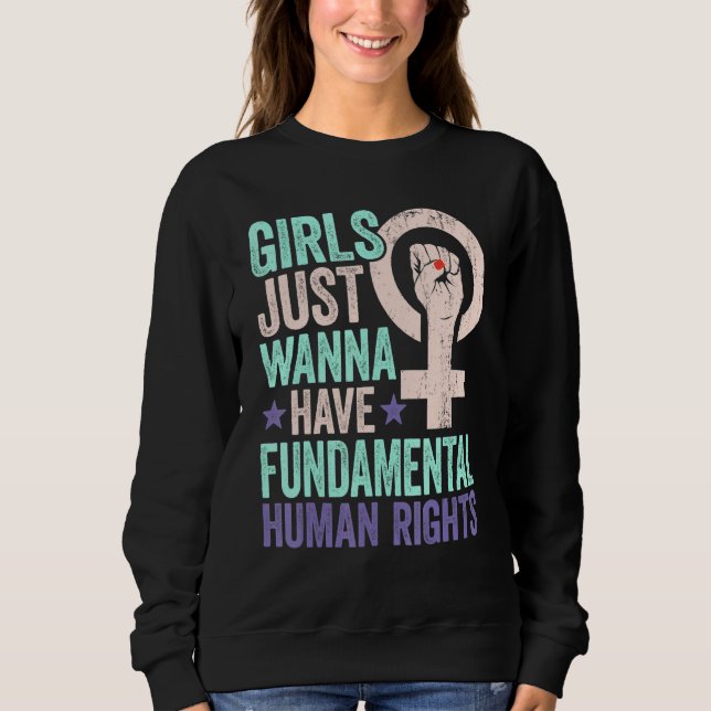 Camiseta Girls Just Want To Have Fundamental Rights Women E (Frente)