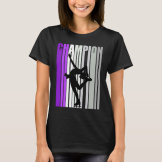 Camiseta Girls Lilac Ice Skatings Girls Aniversário Retro V