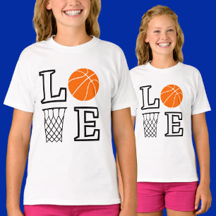 Camiseta Girls Love Basball, Jogador de Basquete