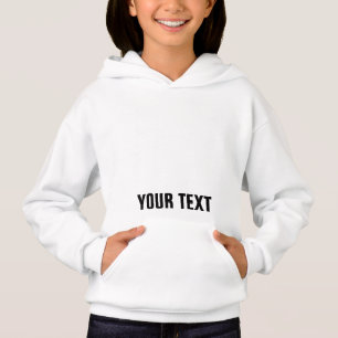 Camiseta Girls Modern Hoodies Add Your Name Text Modelo