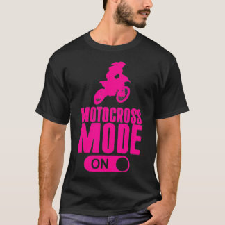 Camiseta Girls Motocross Mode Em Dirt Bike Cute