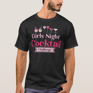 Camiseta Girls Night Cocktail Challenge Signature Beber The