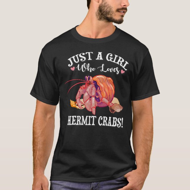 Camiseta Girls Pet Hermit Crab Lover (Frente)