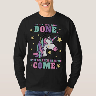 Camiseta Girls Pre K Graduation Magical Unicorn