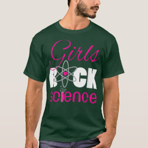 Camiseta Girls Rock, amante da Ciência 894