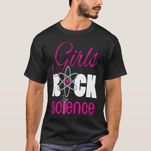 Camiseta Girls Rock Science  Fun Scientist (Frente)
