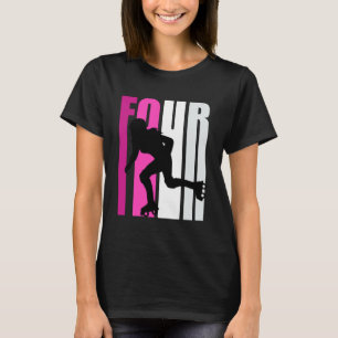 Camiseta Girls Roller Skating Birthday 4th Inline Skater Bd