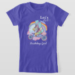 Camiseta Girls Roller Skating rople Birthday<br><div class="desc">O patinador nas festividades de aniversário nunca foi tão vibrante e na moda do que com o nosso Rainbow Watercolor Roller Skating Festa de aniversário convidado de honra T-Shirt . Este design é perfeito para qualquer idade, capturando a essência da diversão de patins retrorreflectores com uma reviravolta contemporânea. Personalize este...</div>