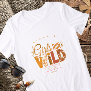 Camiseta Girls Run Wild Safari Despedida de Solteira ID1148