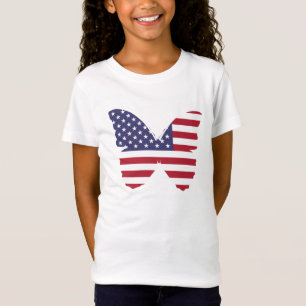 Camiseta Girls T-Shirt-Patriotic
