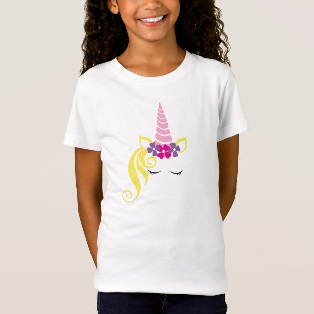 Camiseta Girls T-Shirt-Unicorn (Frente)