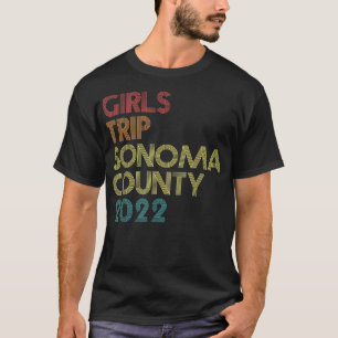 Camiseta Girls Trip 2022, Contorno de Férias do Condado de