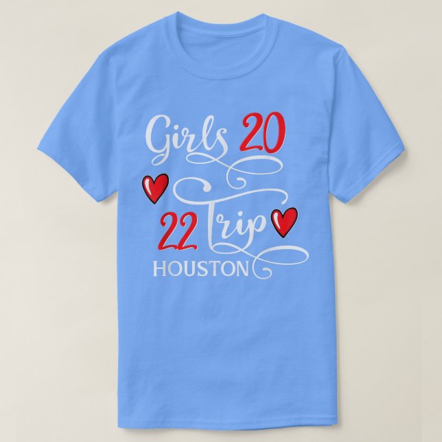 Camiseta Girls Trip 2022 Houston Texas Vacation Beach Group (Frente do Design)