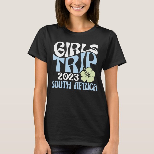 Camiseta Girls Trip 2023 South Africa Beach Destination Ret (Frente)