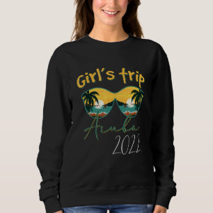 Camiseta Girls Trip Aruba 2022 Sunglass Summer Matching G