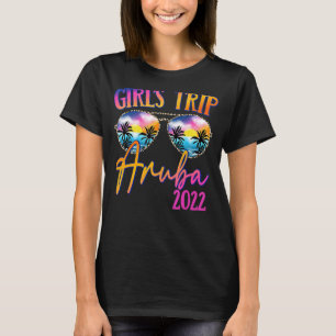 Camiseta Girls Trip Aruba 2022 Sunglass Summer Matching G
