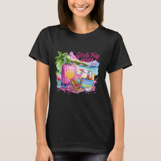 Camiseta Girls Trip Aruba 2025 Vibes de Férias Tropicais
