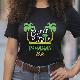 Camiseta Girls Trip Bahamas Caribe Island Beach Vacing