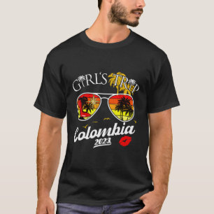 Camiseta Girls Trip Colombia 2023 Shirts Para Mulheres Fim 