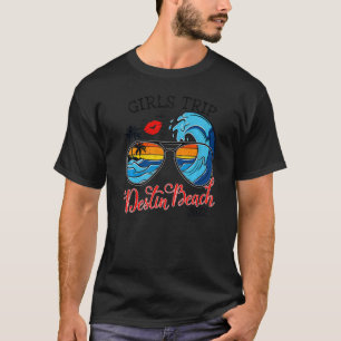 Camiseta Girls Trip Destin Beach 2022 Women Weekend Birthda
