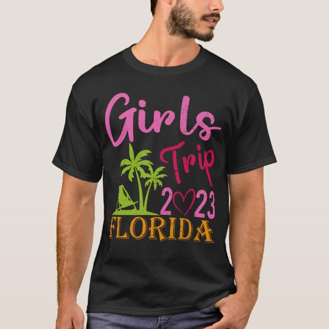 Camiseta Girls Trip Florida 2023 Girls Weekend Summer Beach (Frente)