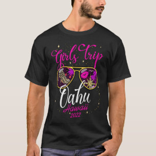 Camiseta Girls Trip Hawaii Oahu 2022 For Women Weekend Birt