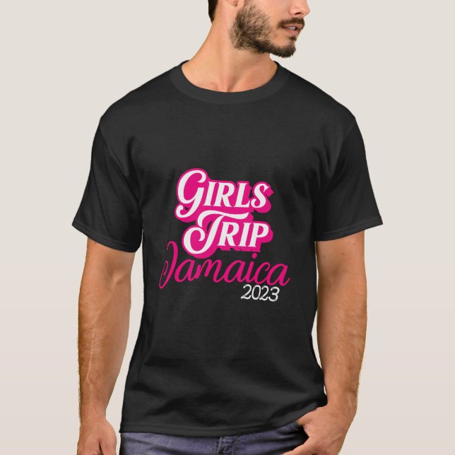 Camiseta Girls Trip Jamaica 2023 For Women Weekend Birthda (Frente)
